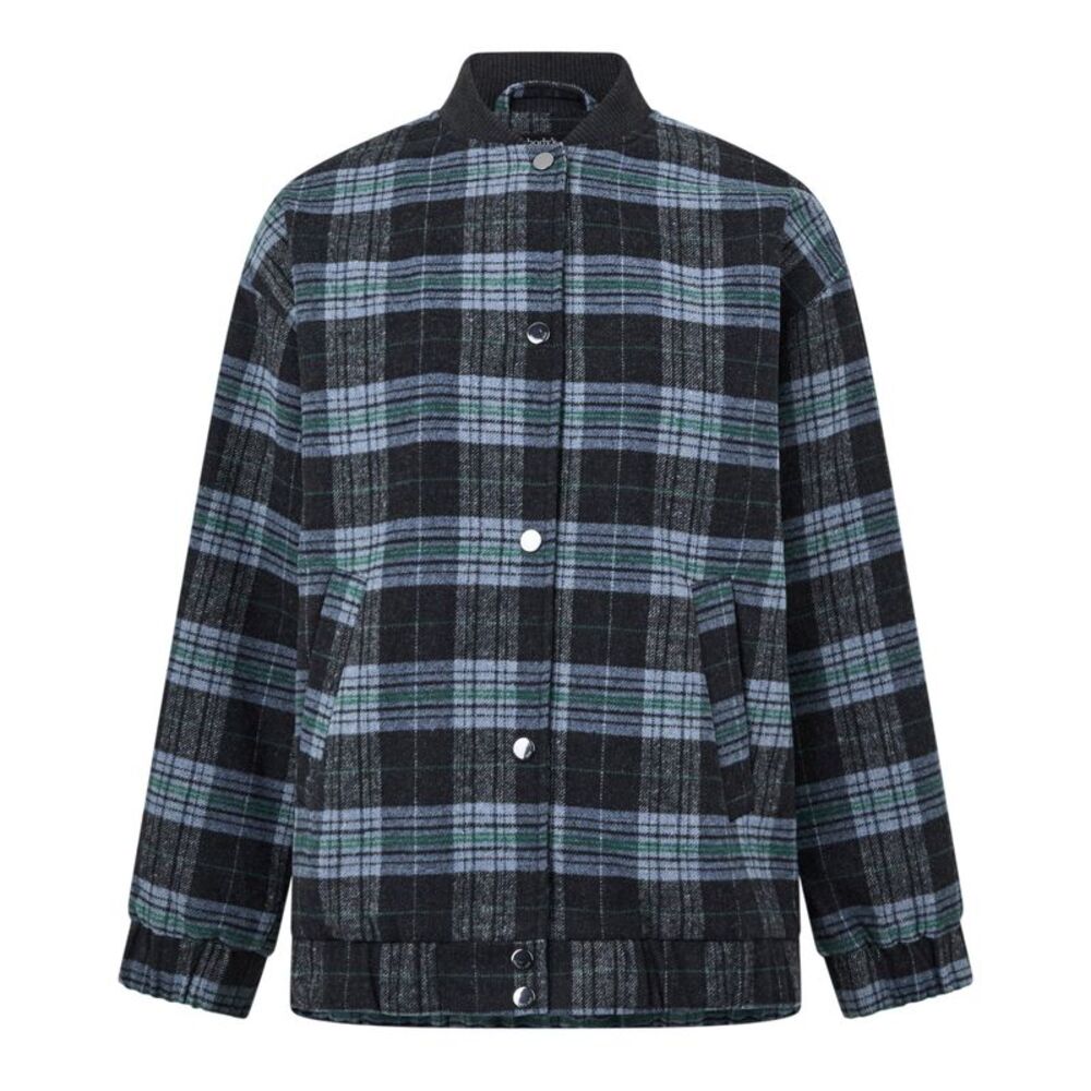 Nobody�'s Child Womens/Ladies Plaid Bomber Jacket / Blue